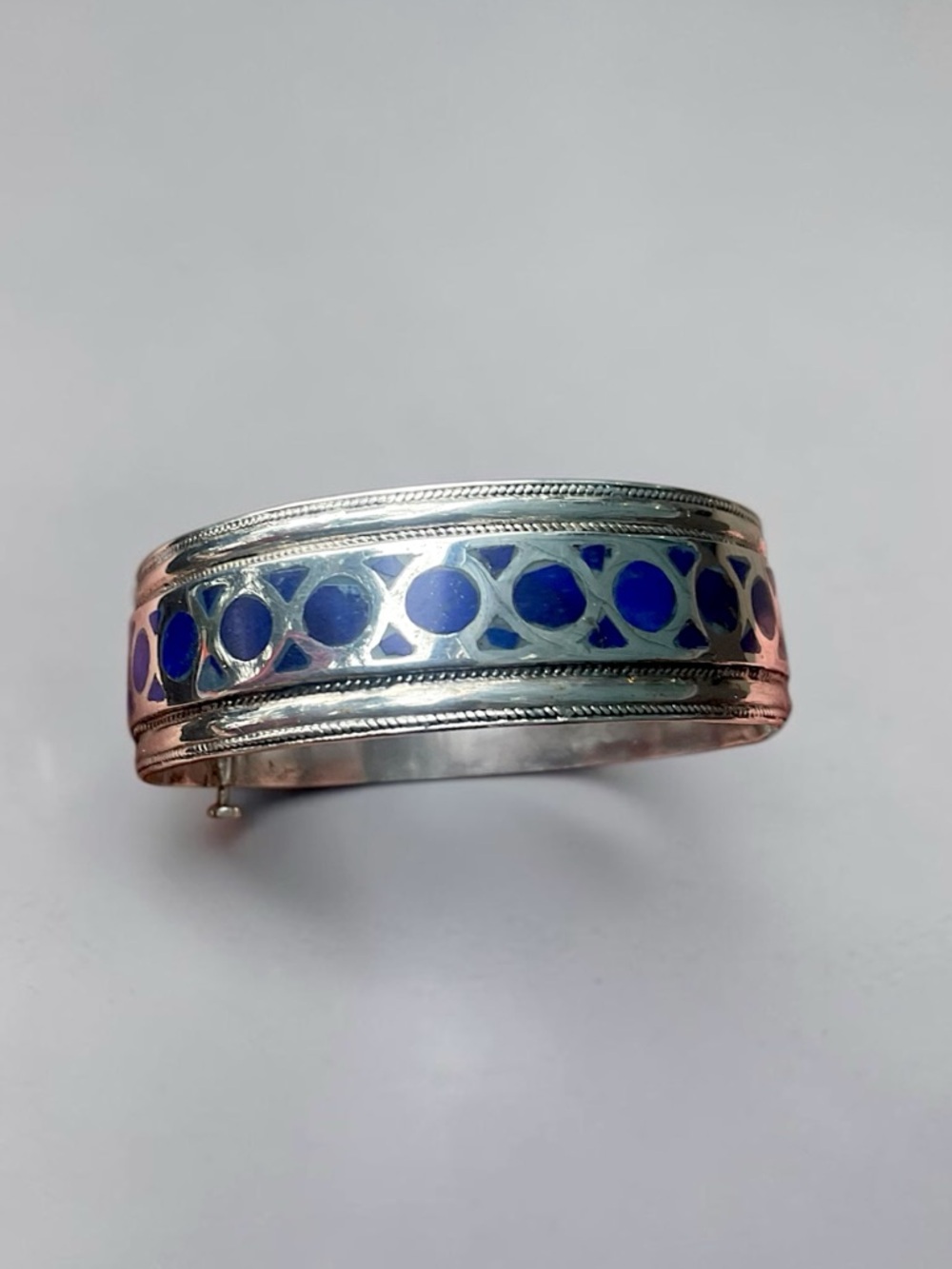 🌺Vintage Sterling & Lapis Bracelet